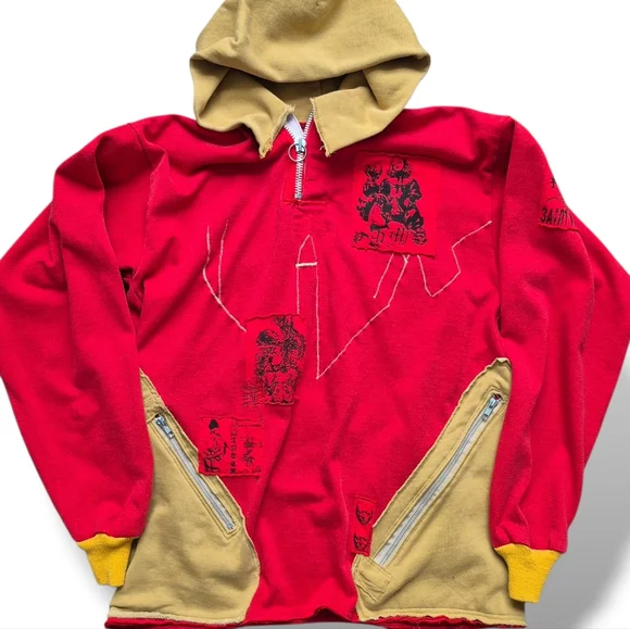 (SOLD) Rugby Hoodie - Picture 4 of 4